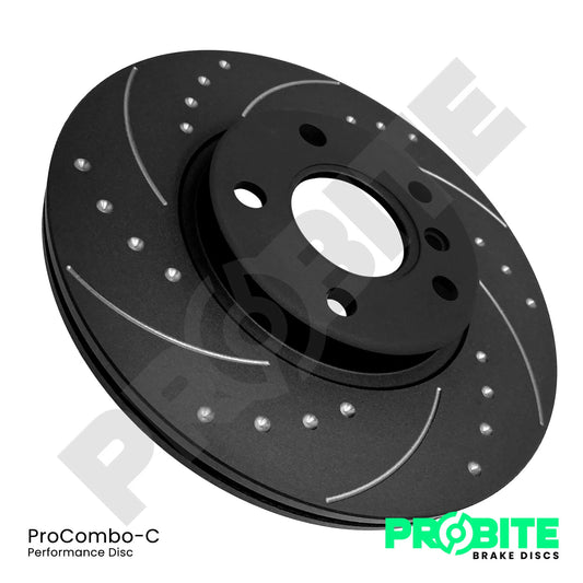 Front Probite Brake Discs - Non Brembo Fiat Abarth 500/595/695
