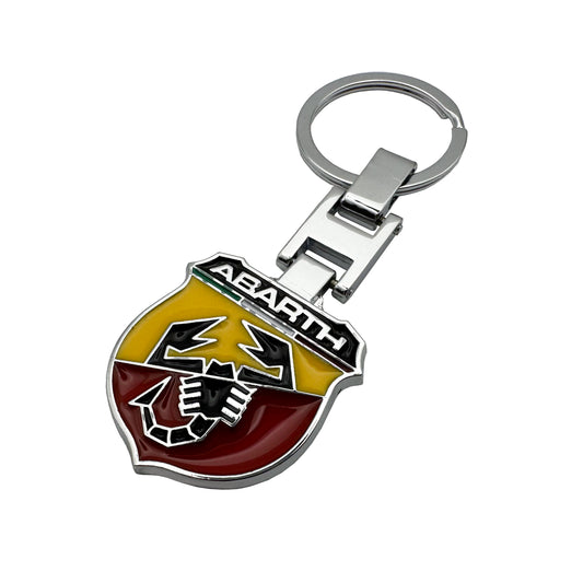 Fiat Abarth Badge Logo Metal Keyring