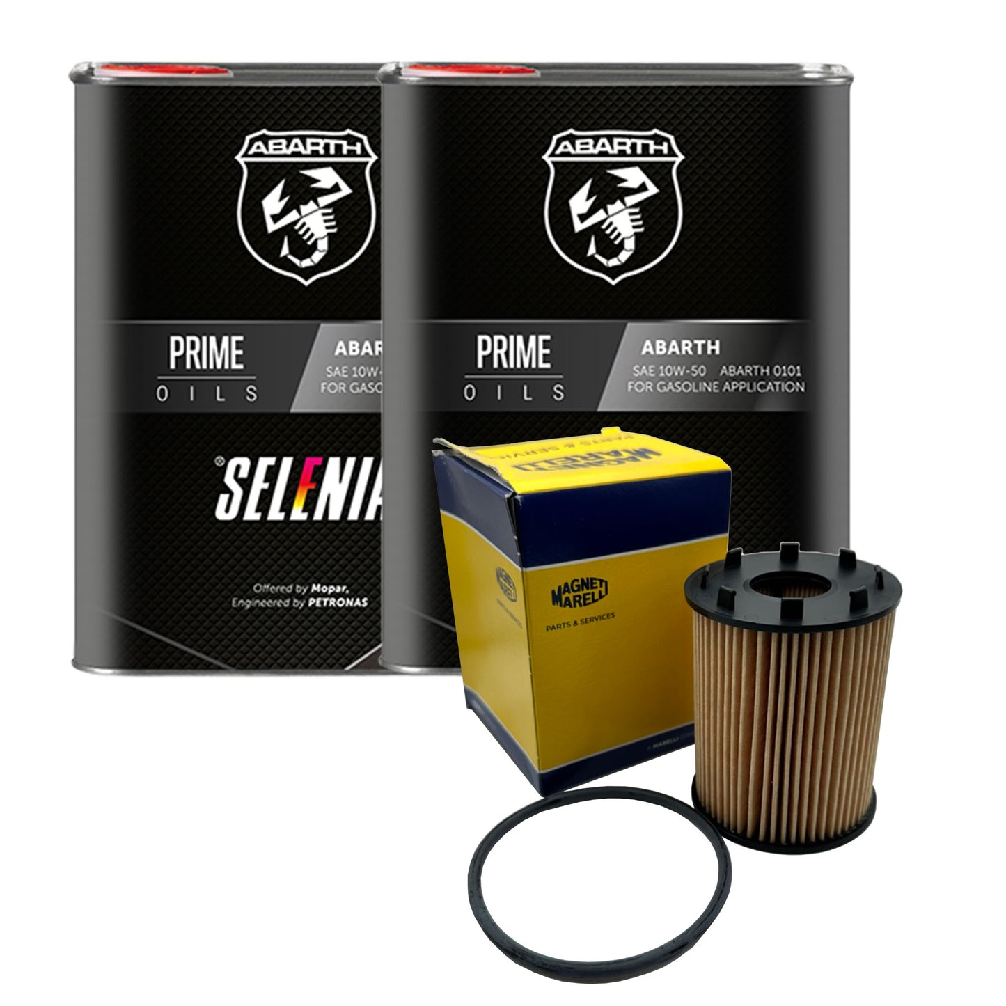 Fiat Abarth 500/595/695 Selenia 10W-50 Engine Oil Pack & Filter
